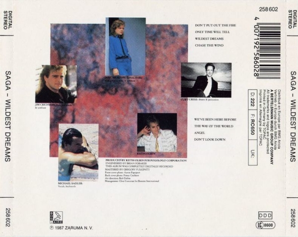 Saga - Wildest Dreams CD 1987