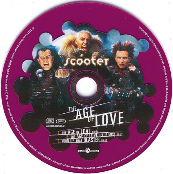 Scooter - The Age Of Love LIMITED EDITION CD Single 1997