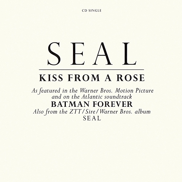 Seal - Kiss From A Rose CD Single 1995