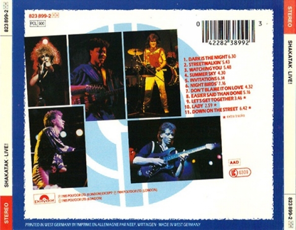 Shakatak - Live! CD 1985