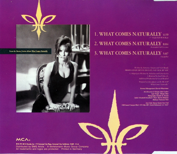 Sheena Easton - What Comes Naturally CD Single 1991