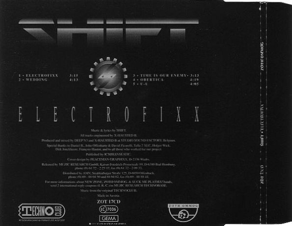 Shift - Electrofixx CD Single 1991