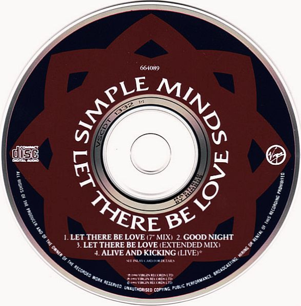 Simple Minds - Let There Be Love (CD 1) CD Single 1991