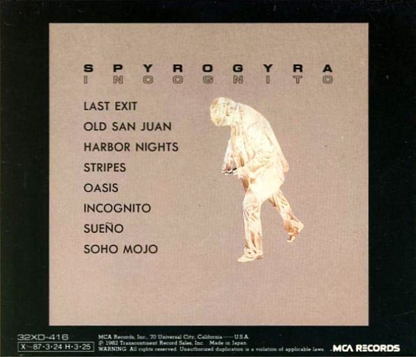 Spyro Gyra - Incognito CD 1982 1987