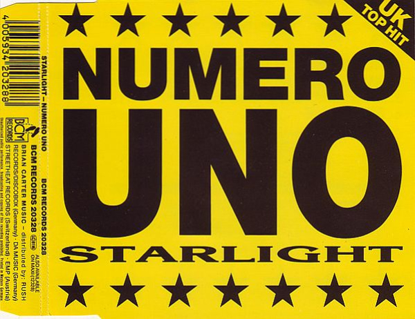 Starlight - Numero Uno CD Single 1989