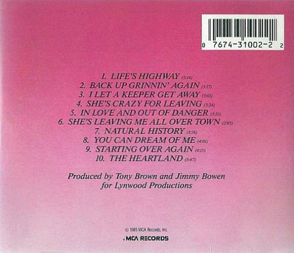 Steve Wariner - Life's Highway CD 1985 1987