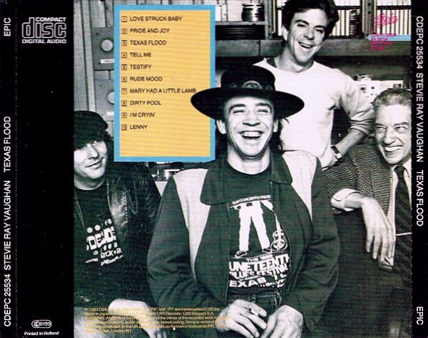 Stevie Ray Vaughan and Double Trouble - Texas Flood CD 1983 1985
