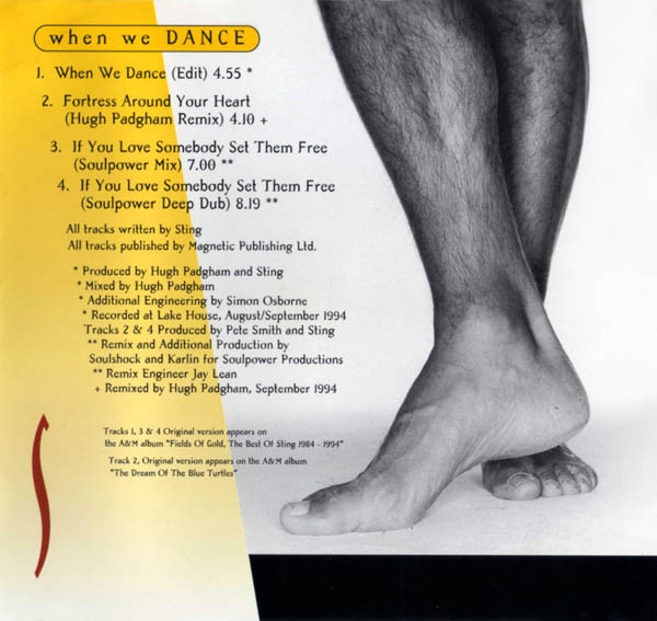 Sting - When We Dance CD Single 1994