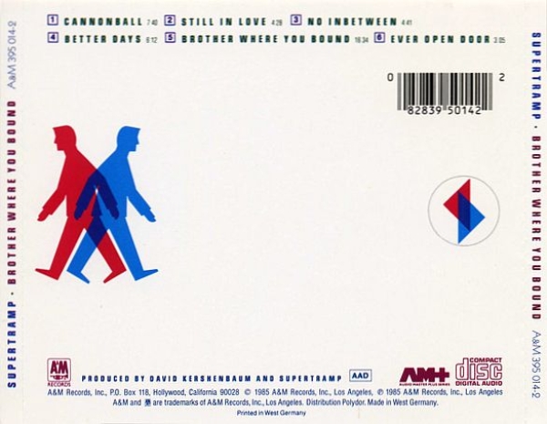 Supertramp - Brother Where You Bound CLUB CD 1985