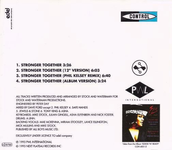 Sybil (PWL) - Stronger Together CD Single 1993