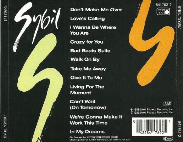 Sybil - Sybil (Same) CD 1989
