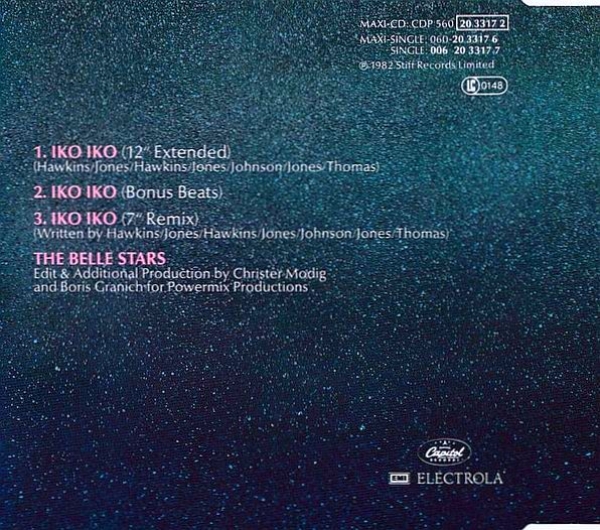 Belle Stars - Iko Iko CD Single 1989