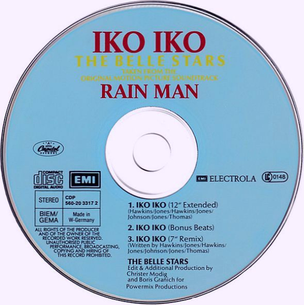 Belle Stars - Iko Iko CD Single 1989