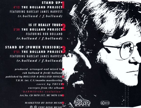 Bolland Project - Stand Up (feat. Barclay James Harvest) CD Single 1992