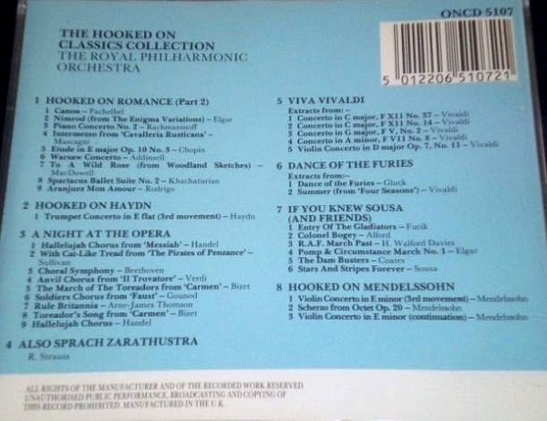 Louis Clark, Royal Philharmonic Orch. - Hooked On Classics Collection CD 1987