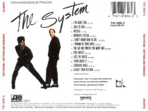System - Rhythm And Romance CD 1989