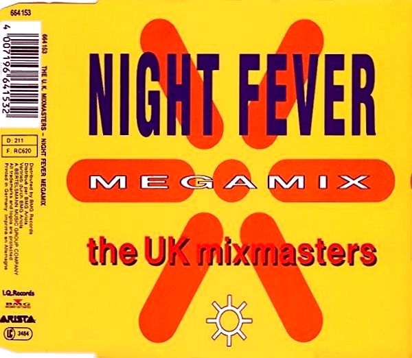 UK Mixmasters (U.K. Mixmasters) - Night Fever Megamix CD Single 1991