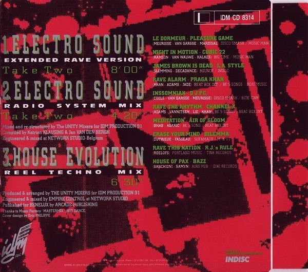 Unity Mixers - Electro Sound Megamix Take Two (2) CD Single 1991