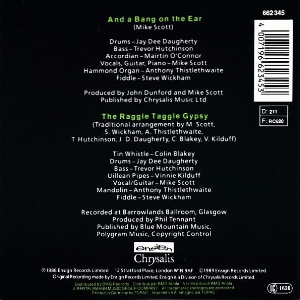 Waterboys - And A Bang On The Ear CD Single 1989
