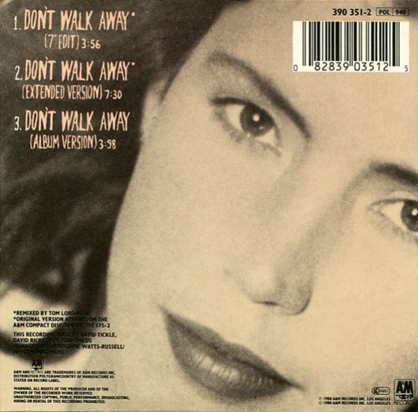 Toni Childs - Don't Walk Away CD Single 1988