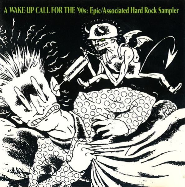 Various Artists - A Wake-Up Call For The '90s: Epic Associated Hard Rock CD Sampler PROMO CD 1990
