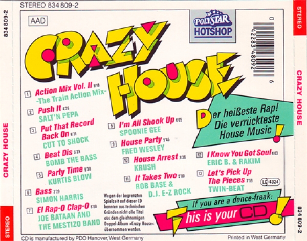 Various Artists - Crazy House CD 1988