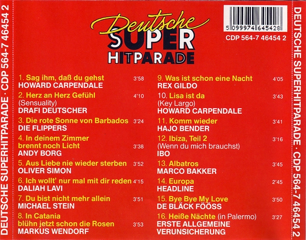 Various Artists - Deutsche Superhitparade CD 1986