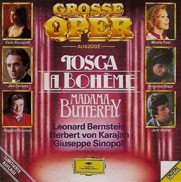 Puccini - Grosse Oper (Auszüge): Tosca. Madama Butterfly. La Bohème. LIMITED EDITION CD 1988