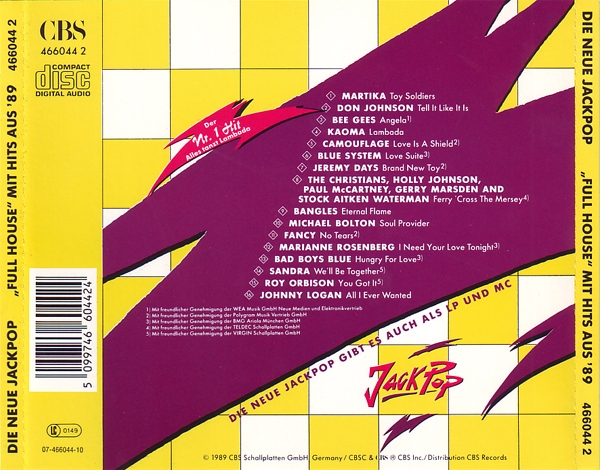 Various Artists - Jackpop CD 1989