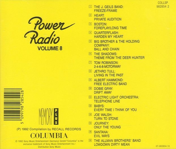 Various Artists - Power Radio Vol. 8 CD 1992