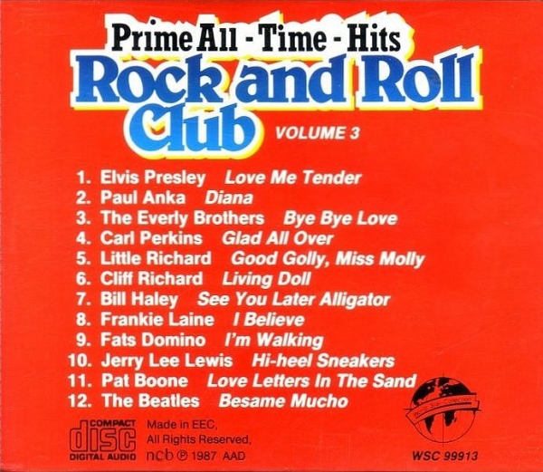 Various Artists - Prime-All-Time-Hits: Rock And Roll Club Vol 3 CD 1987