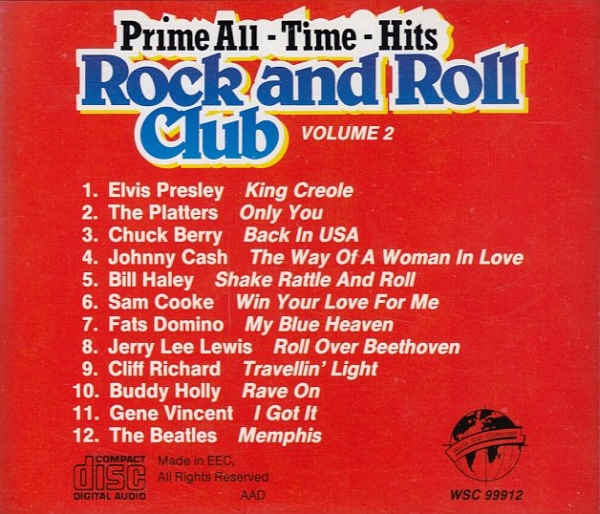 Various Artists - Prime-All-Time-Hits: Rock And Roll Club Vol 2 CD 1987