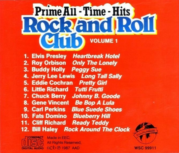 Various Artists - Prime-All-Time-Hits: Rock And Roll Club Vol 1 CD 1987