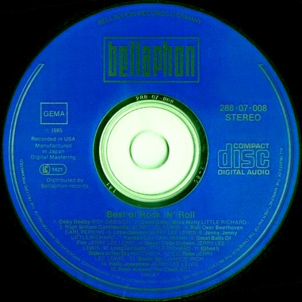 Various Artists - Best Of Rock 'n' Roll BLUE FACE CD 1985
