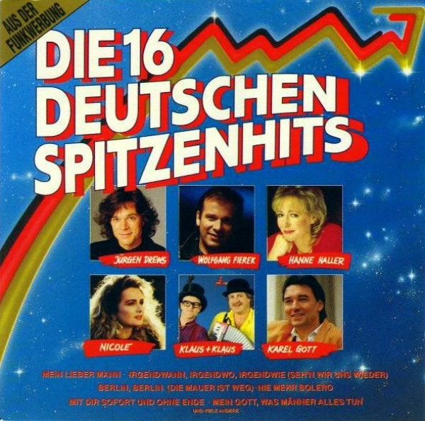 Various Artists - Die 16 Deutschen Spitzenhits CD 1990