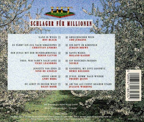 Various Artists - Hit Container: Schlager Für Millionen CD 1992