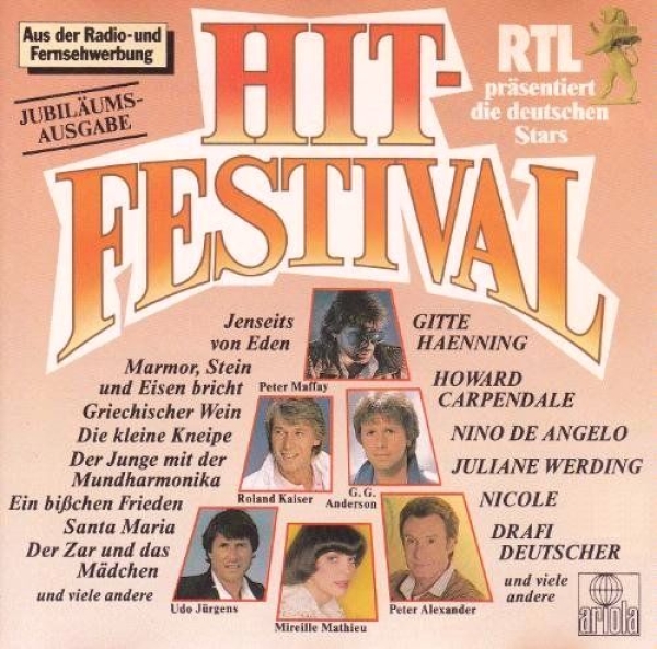 Various Artists - Hit Festival: RTL Präsentiert Die Deutschen Stars CD 1986