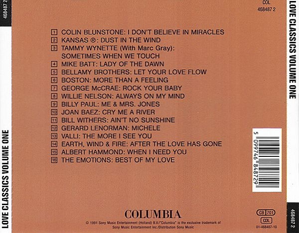 Various Artists - Love Classics Volume One (1) CD 1991