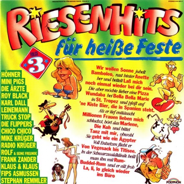 Various Artists - Riesenhits Für Heiße Feste Folge 3 CD 1988