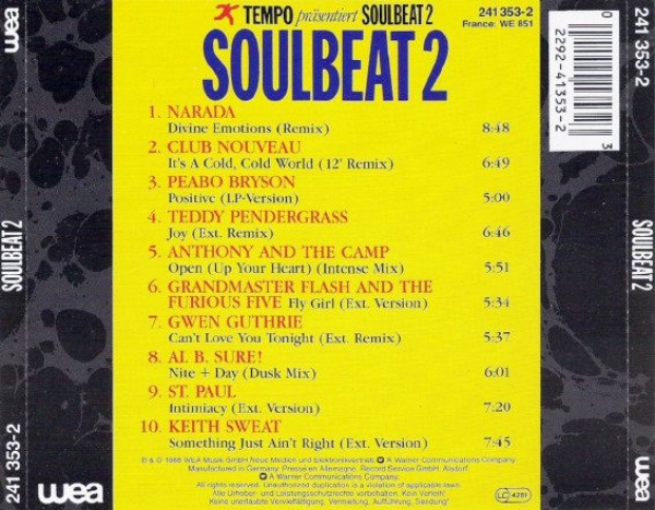 Various Artists - Soulbeat 2 CD 1988