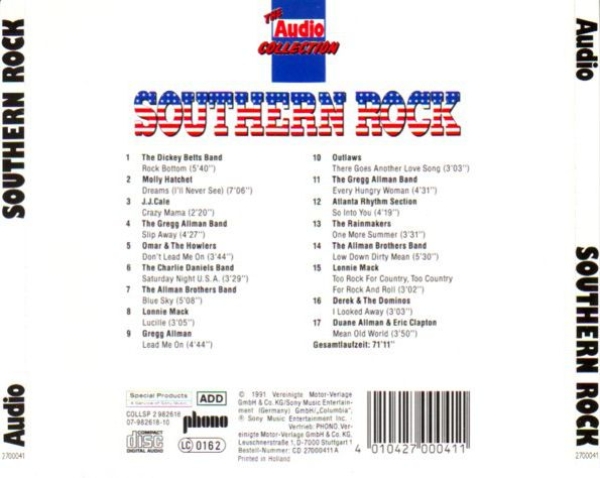 Various Artists - Southern Rock (The Audio Collection) CD 1991