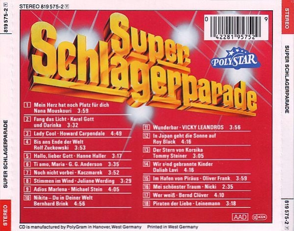 Various Artists - Super Schlagerparade: Brand-Aktuell! CD 1986