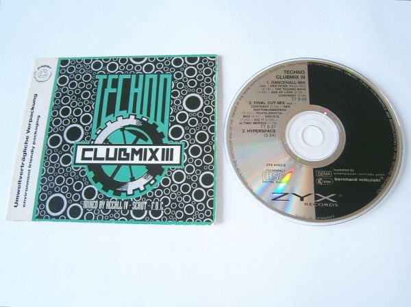 Various Artists - Techno Clubmix III (3) CD Single 1990