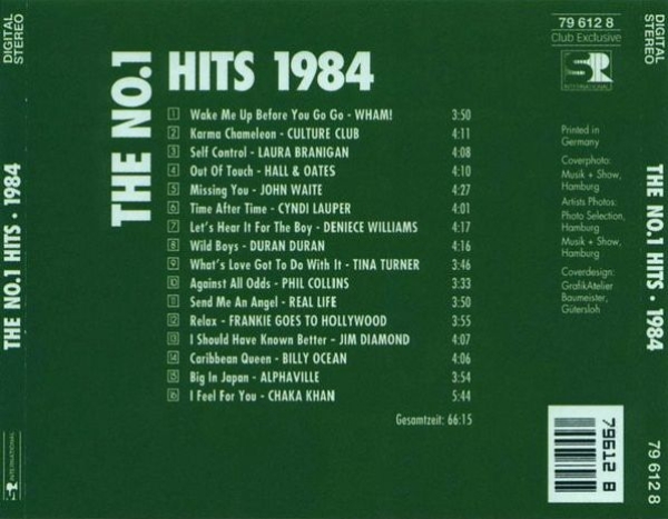 Various Artists - The No.1 Hits: 1984 CLUB CD 1994