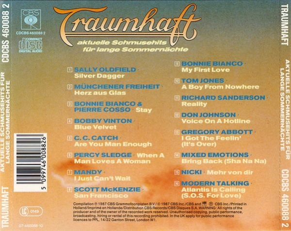 Various Artists - Traumhaft: Aktuelle Schmusehits Für Lange Sommernächte CD 1987
