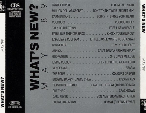 Various Artists - What's New: May '89 PROMO CD 1989