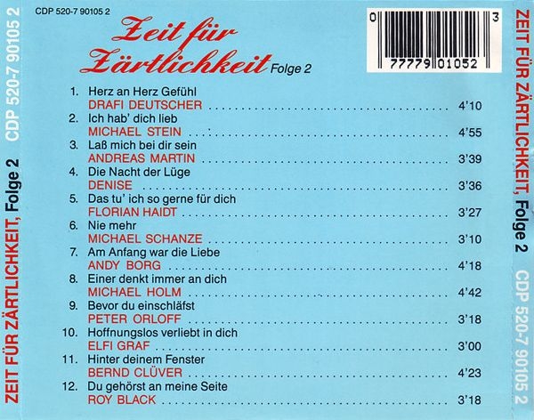 Various Artists - Zeit Für Zärtlichkeit Folge 2 CD 1988