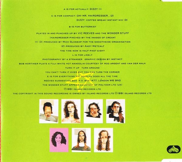 Vic Reeves & The Wonder Stuff - Dizzy CD Single 1991