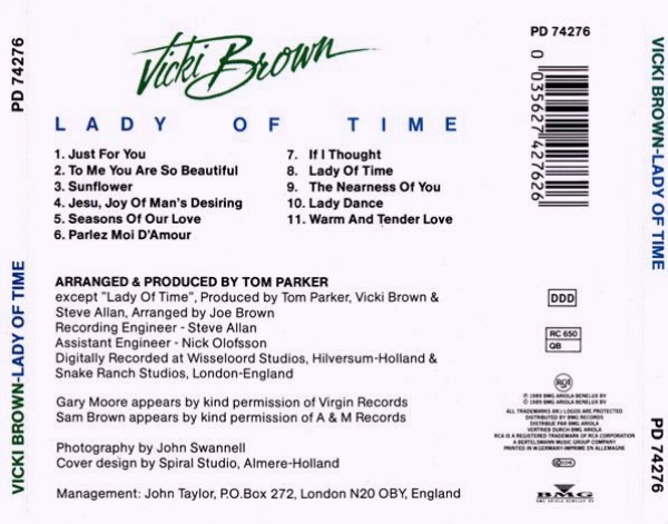 Vicki Brown - Lady Of Time CD 1989