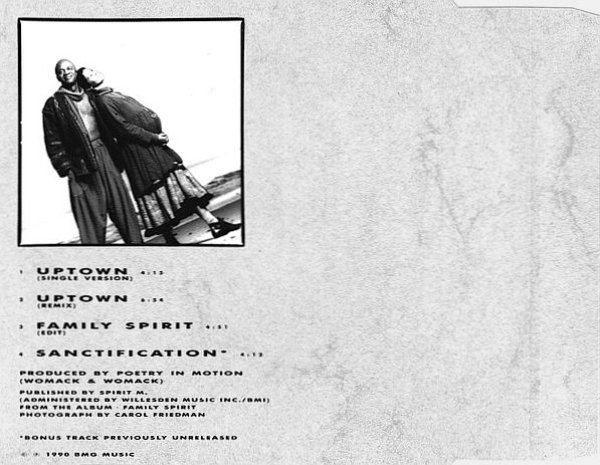 Womack & Womack - Uptown CD Single 1990